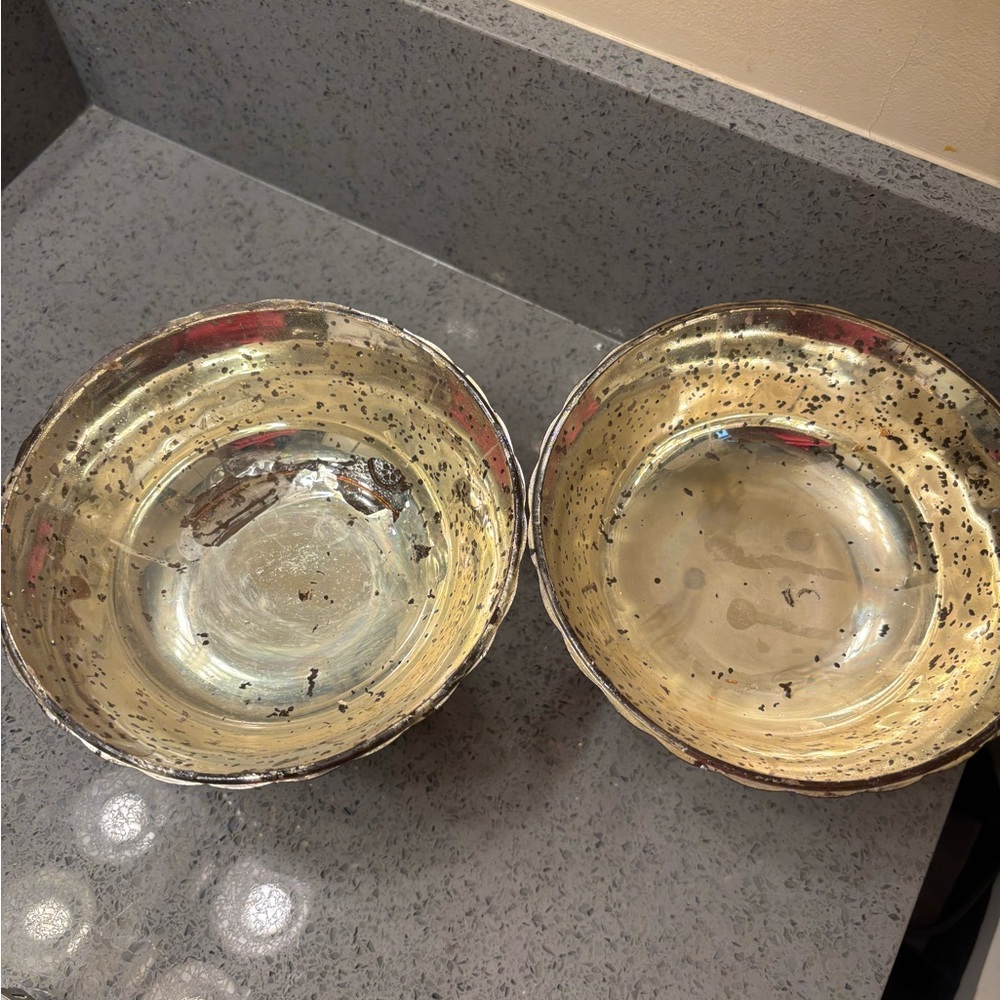 Afloral Blush Copper Glass
Compote Bowl Wedding Decoration set of 2